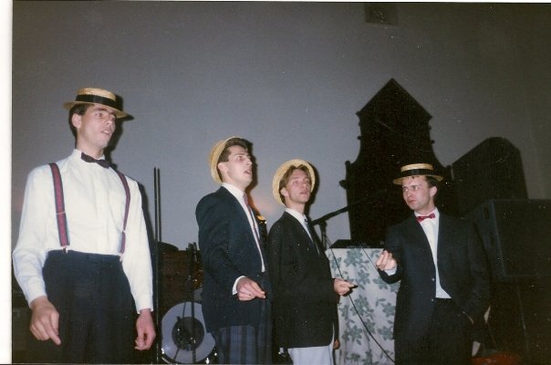 Experimentkvartetten i slutet av 1980-talet. Bild 1
